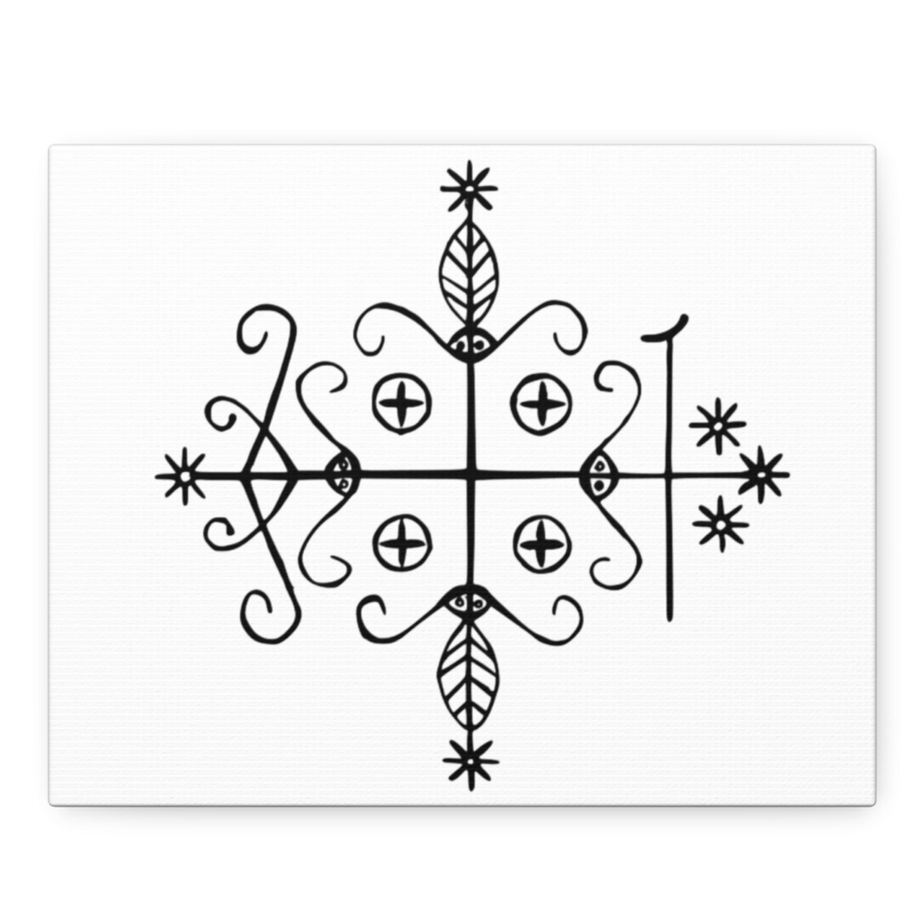 Papa Legba Veve Canvas