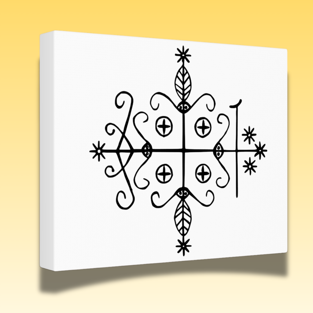 Papa Legba Veve Canvas
