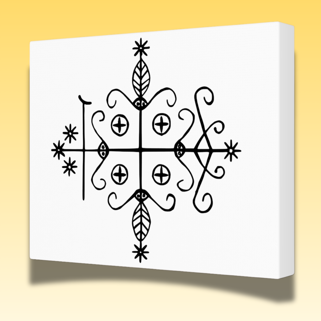 Papa Legba Veve Canvas