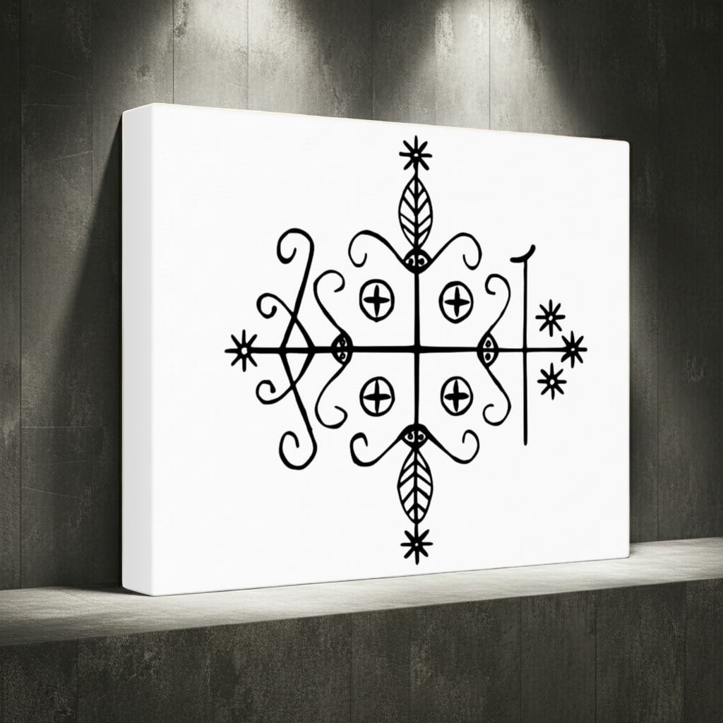 Papa Legba Veve Canvas
